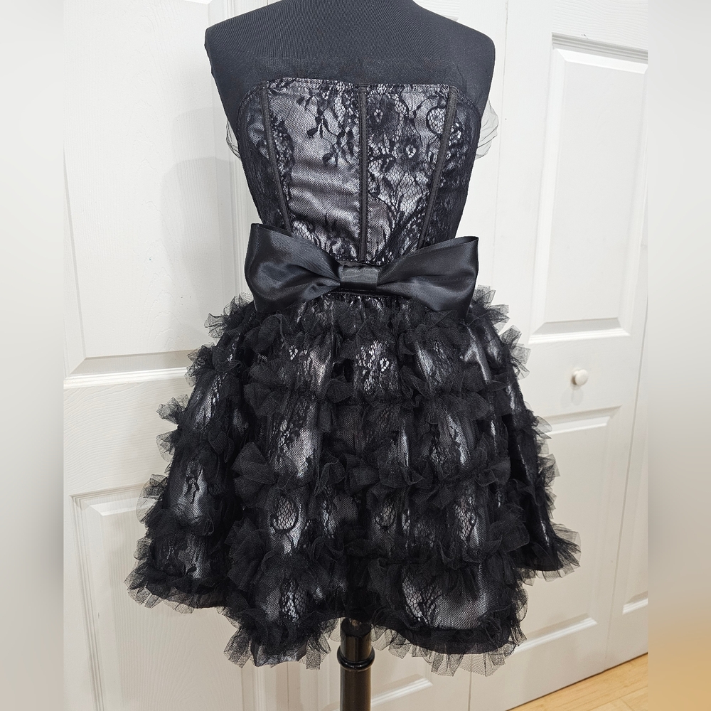 Dolls Kill Goth Gray Black Lace Unholy Mystical Transformation Mini Dress S